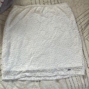 White Lace Hollister Skirt